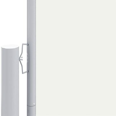 vidaXL Zwijana markiza boczna, kremowa, 220 x 1200 cm