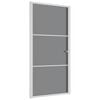 vidaXL Drzwi wewnętrzne, 102,5x201,5 cm, białe, szkło ESG i aluminium