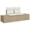 vidaXL Sofa Ogrodowa Beżowy 123 x 62 x 69cm polirattan