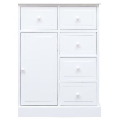 vidaXL Komoda z 10 szufladami, biała, 113 x 30 x 79 cm, drewniana