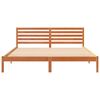 vidaXL Ramka ł&oacute;żka Woskowy Brąz 200 x 200 cm Lite drewno sosnowe