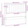 vidaXL Tapicerowane wezgłowie Brązowy 100 cm Lite drewno sosnowe