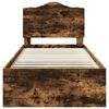 vidaXL Ramka ł&oacute;żka Dąb wędzony 75 x 190 cm Lite drewno sosnowe