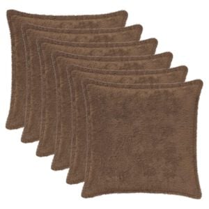 vidaXL Poszewka na poduszkę 6 szt. HOUTEN Jasny Brąz 30 x 30 cm