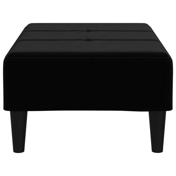 vidaXL Podn&oacute;żek, czarny, 78x56x32 cm, aksamitny