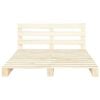 vidaXL Rama ł&oacute;żka z palet, lite drewno sosnowe, 200 x 200 cm