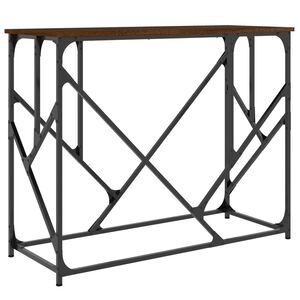 vidaXL Stolik konsolowy, brązowy dąb, 100x40x80 cm
