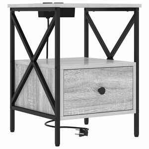 vidaXL Szafka Nocna Szary Sonoma 41,5 x 40,5 x 55 cm
