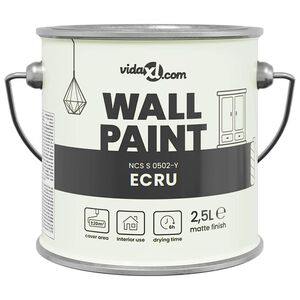 vidaXL Farba do ścian Brązowy 2,5 L Wydruk na ścianie