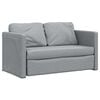 vidaXL Sofa podłogowa 2-w-1, jasnoszara, 112x174x55 cm, tkanina