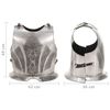 vidaXL Replika napierśnika ze średniowiecznej zbroi LARP, srebrna stal