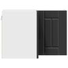 vidaXL Szafka kuchenna Czarny 57 x 57 x 40 cm Materiał drewnopochodny