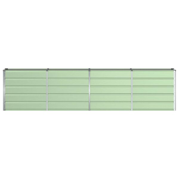 vidaXL Donica Zielony 160 x 40 x 75 cm Stal