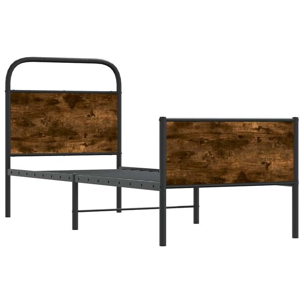 vidaXL Ł&oacute;żko bez materaca, 80x200 cm, dąb sonoma