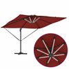 vidaXL Parasol plażowy terakota 286 x 285 x 270 cm Aluminium