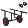vidaXL W&oacute;zek do transportu kajaka, 90 kg, aluminiowy