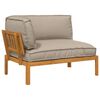 vidaXL Zestaw Sof Ciemnoszary 133 x 92 x 69 cm Lite Drewno Akacji