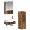vidaXL Zestaw Szafek Łazienkowych 4 pcs Stare drewno 50 x 14,5 x 70 cm