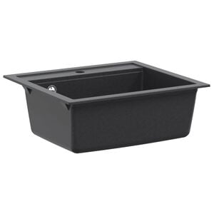 vidaXL Zlewozmywak jednokomorowy Granit 60 x 51 x 30.5 cm grafitowy
