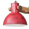 vidaXL Lampa wisząca, 25 W, postarzany czerwony, 85x28x109 cm, E27