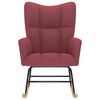 vidaXL Fotel bujany, winna czerwień, tapicerowany tkaniną