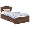 vidaXL Ramka ł&oacute;żka Brązowy dąb 70 x 190 cm Drewno inżynieryjne