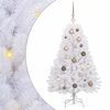 vidaXL Sztuczna choinka 120 cm PVC i stal Biały