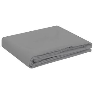 vidaXL Obrus stołowy Prostokątny jasnoszary 140 x 260 cm Poliester
