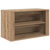 vidaXL Stojak na buty z półką dąb artisan 75 x 35 x 45 cm