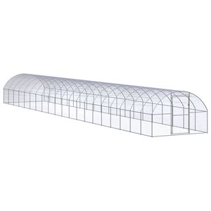 vidaXL Klatka zewnętrzna dla kurcząt, 3x20x2 m, stal galwanizowana