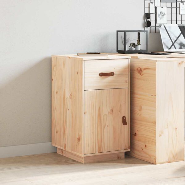 vidaXL Szafka do biurka, 40x50x75 cm, lite drewno sosnowe