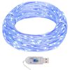 vidaXL Lampki świąteczne, 40 m, 400 niebieskich diod LED, 8 funkcji