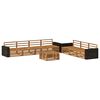 vidaXL Zestaw sof na zewnątrz 8 pcs naturalny 79 x 79 x 37 cm