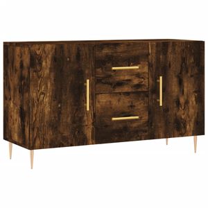 vidaXL Komoda, przydymiony dąb, 100x36x60 cm, materiał drewnopochodny