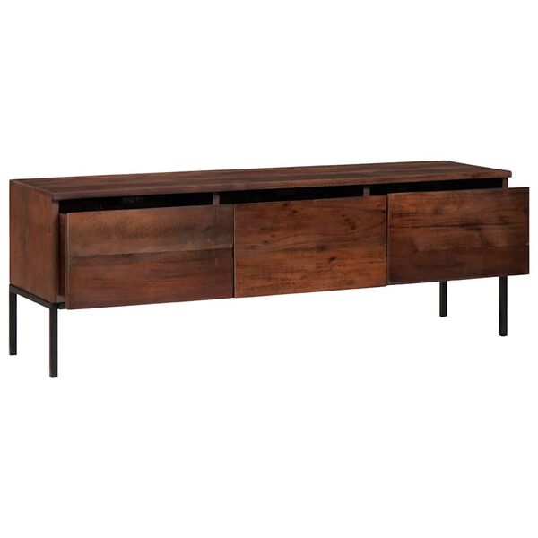 vidaXL Szafki i regały na media z półką miodowy brąz 110 x 30 x 36 cm