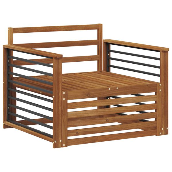 vidaXL 2 Sztuka Sofa z podłokietnikami Lite Drewno Akacji Naturalny