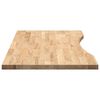 vidaXL Blat biurka, surowe, 100x60x2,5 cm, lite drewno dębowe