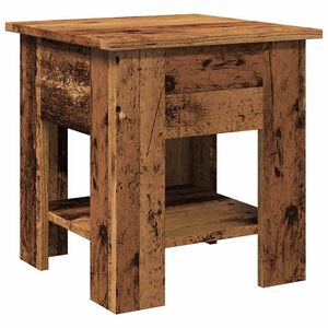 vidaXL Stolik kawowy, stare drewno 40x40x42 cm materiał drewnopochodny
