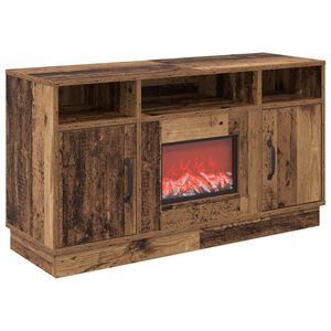 vidaXL Kominek elektryczny Stare drewno 100 x 33 x 55 cm