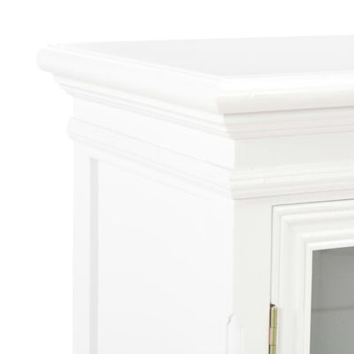 vidaXL Komoda, biała, 70 x 28 x 70 cm, lite drewno sosnowe
