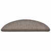 vidaXL Maty na schody samoprzylepne 30 szt. 56x17x3 cm beżowe p&oacute;łokrągłe