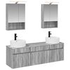 vidaXL Zestaw Szafek Łazienkowych 5 pcs Szary Sonoma 50 x 14,5 x 70 cm