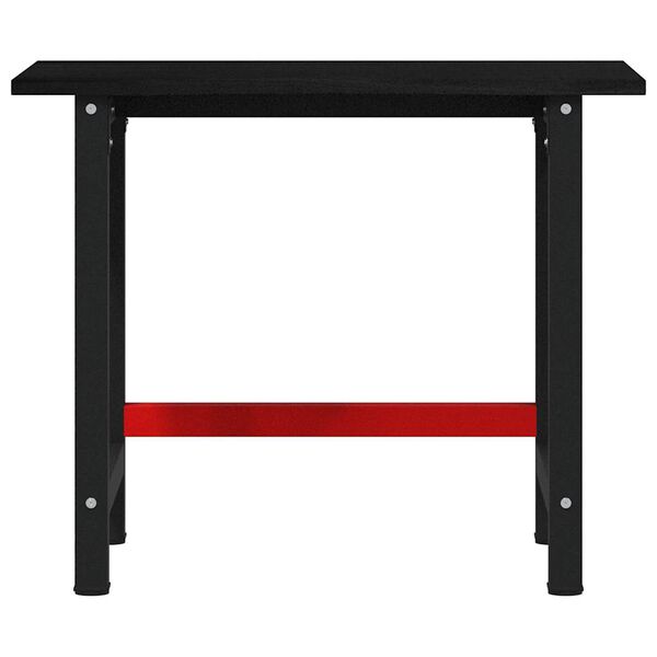 vidaXL Stolik roboczy, ciemny brąz, 100x60x81,5 cm, lite drewno dębowe