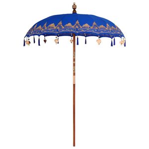 vidaXL Baliński Parasol Niebieski 185 x 185 x 260 cm