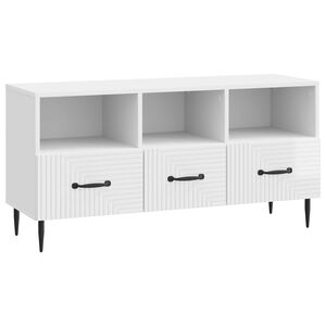 vidaXL Szafka pod telewizor Biały wysoki połysk 102 x 34,5 x 50 cm