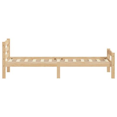vidaXL Rama łóżka z litego drewna sosnowego, 100 x 200 cm