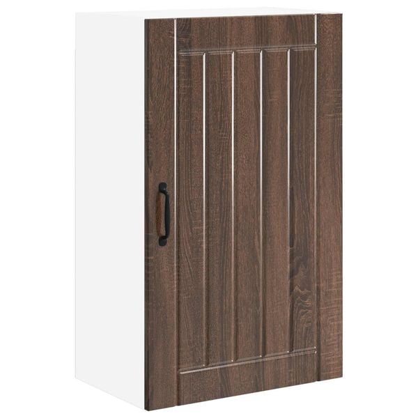 vidaXL Szafka kuchenna Lucca Brązowy dąb 50 x 31 x 80 cm