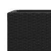 vidaXL Donice ogrodowe, 2 szt., czarne, 30x30x60 cm, rattan PE
