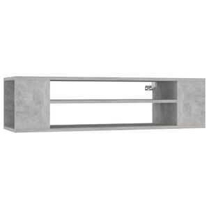 vidaXL Wisząca szafka TV, szarość betonu, 100x30x26,5 cm