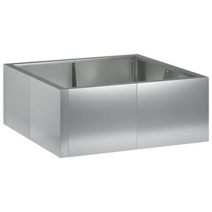 vidaXL Mur oporowy 4 szt. 100 x 100 x 30 cm Stal ocynkowana srebrny